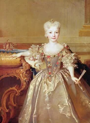 Infanta María Ana Victoria de Borbón, 1724 (detalle)